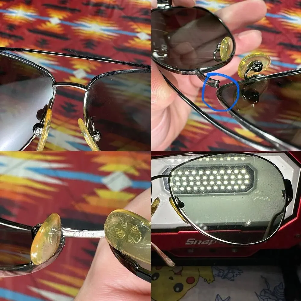Persol Aviator Sunglasses 2288-S 513/58 Made In Italy Polarized READ